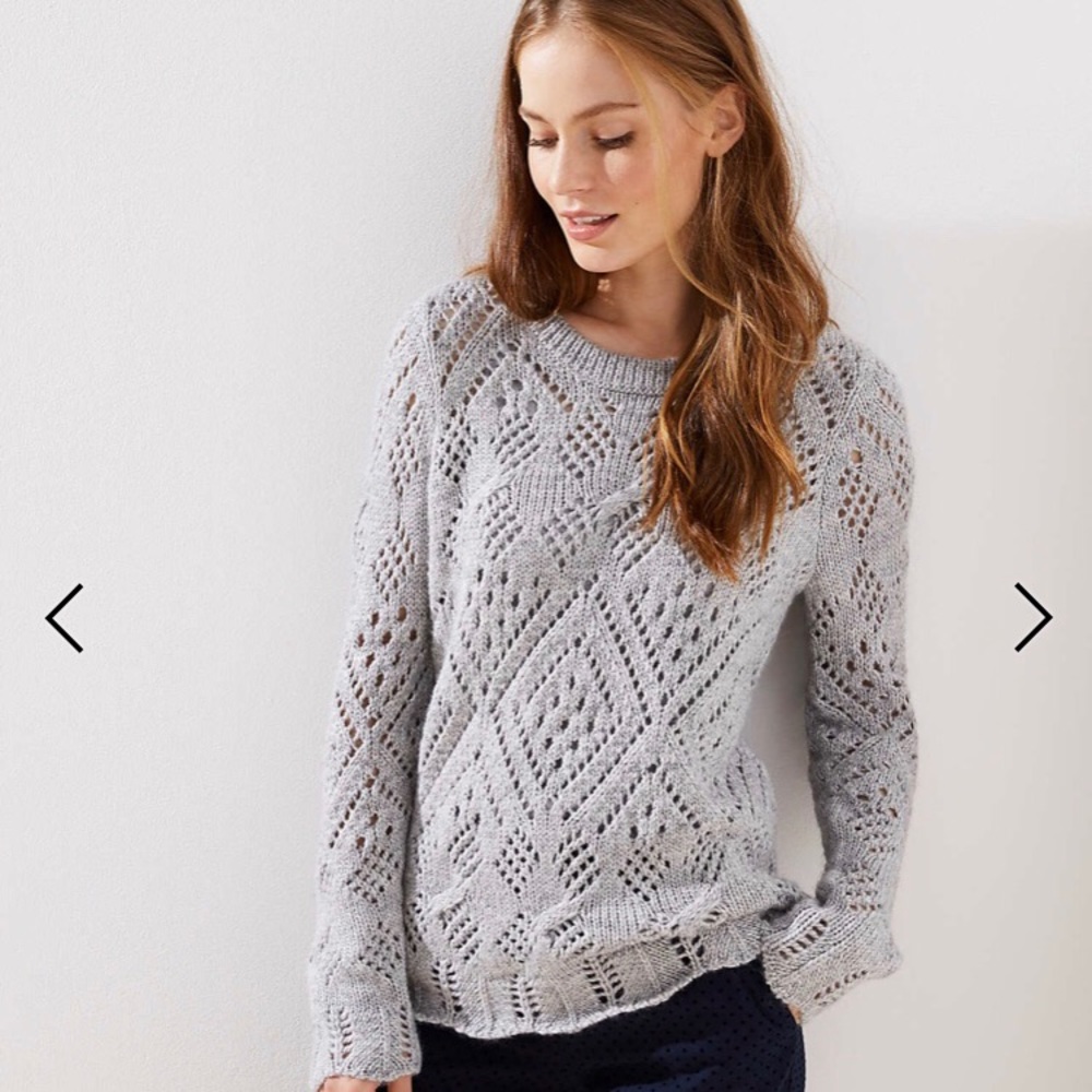 LOFT lacy knit sweater